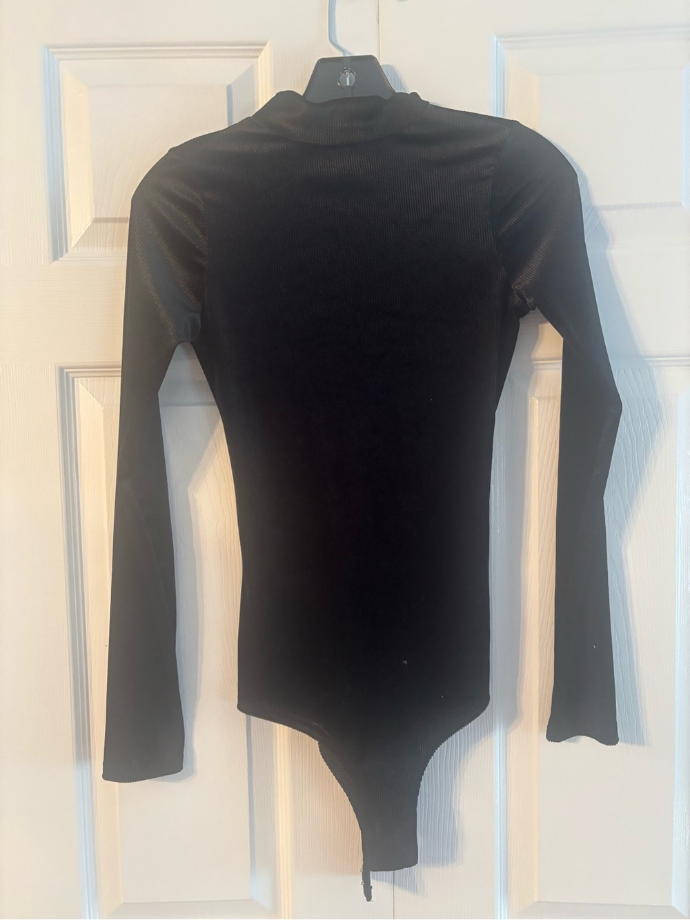 Black Long Sleeve Mock Neck Bodysuit
